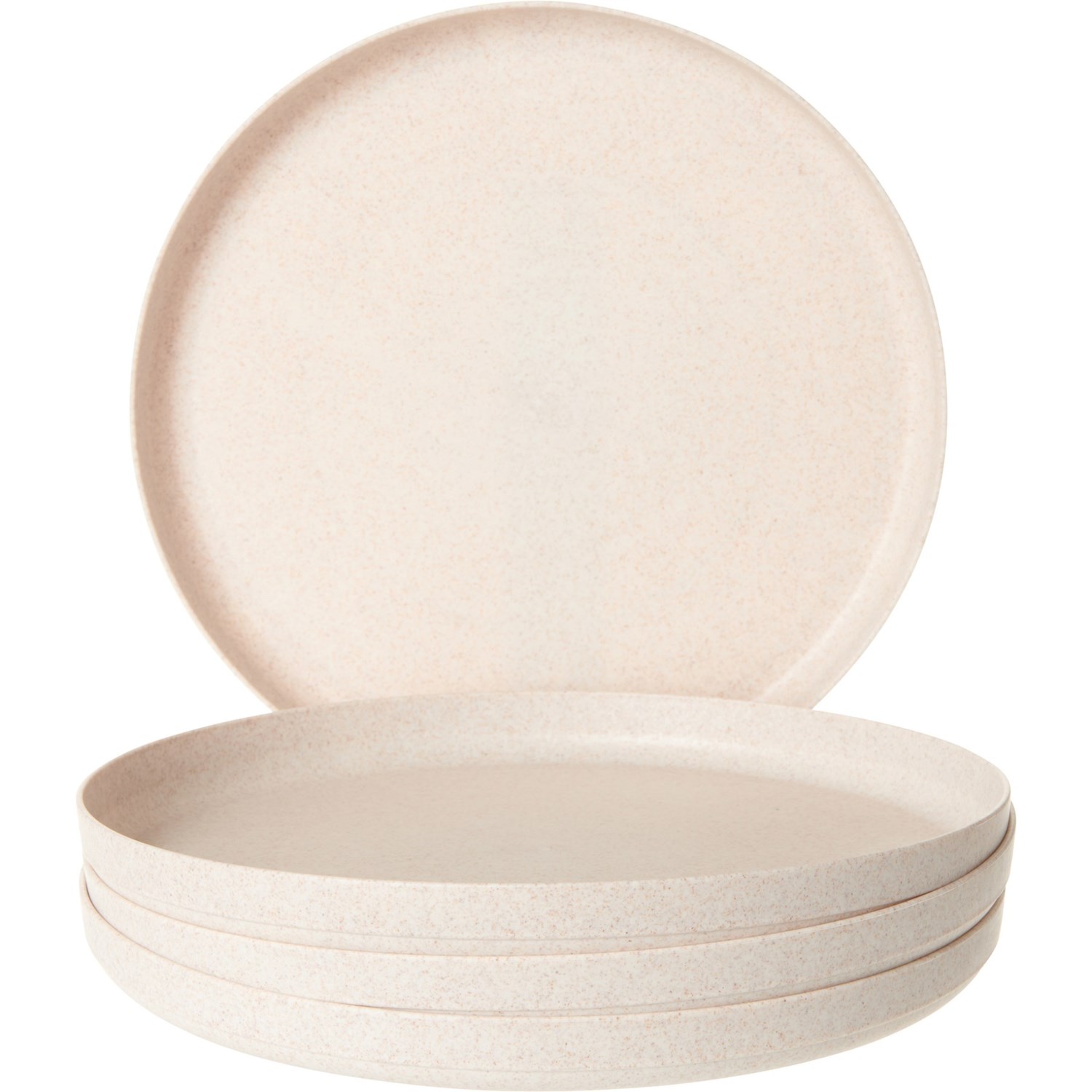 Zrike Bamboo Corn Husk Dinner Plates 4Pack, Beige Save 23