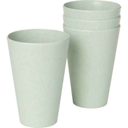 Zrike Bamboo Corn Husk Tumblers - 4-Pack, Green in Green